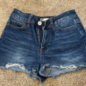 SO Women's Dark Blue Jean Shorts